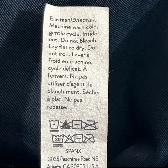 SPANX Slate Blue Velvet High-Rise Leggings Size 1X - Picture 10 of 11